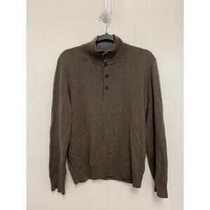 Kent And Curwen Cashmere Brown Button Up Sweater Medium